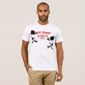 半分のスカル Tシャツ (正面フル)