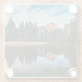 半分のドームおよびMerced ガラスコースター (裏面)