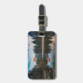 半分のドームおよびMerced ラゲッジタグ (正面縦)