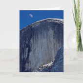 半分のドームの上に上がる半月 カード (正面)