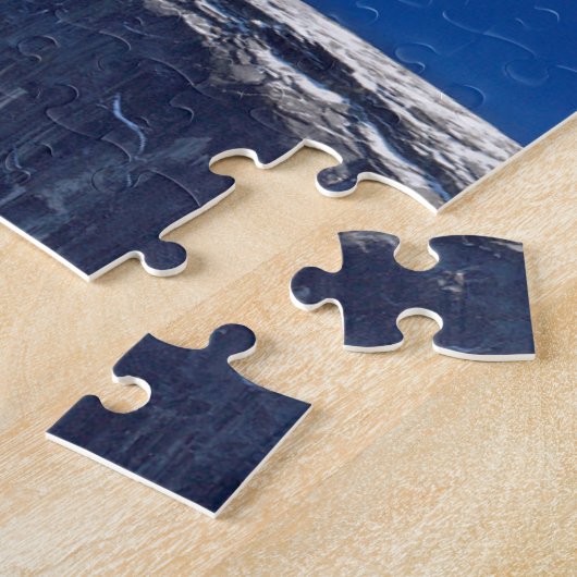 半分のドームの上に上がる半月 ジグソーパズル (側面)