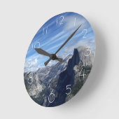 半分のドームの上 ラウンド壁時計 (傾斜)