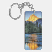 半分のドームの金ライト キーホルダー (正面左)