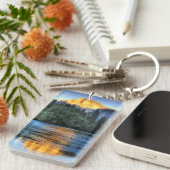 半分のドームの金ライト キーホルダー (正面右)