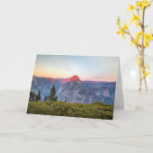 半分のドーム|ヨセミテ国立公園 カード (黄色い花)