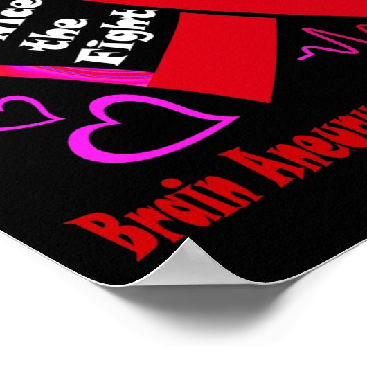 半分のハートは脳動脈瘤戦争の2倍である ポスター (角)