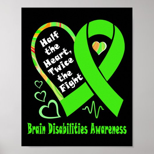 半分のハートは脳障害との戦いの2倍 ポスター (正面)