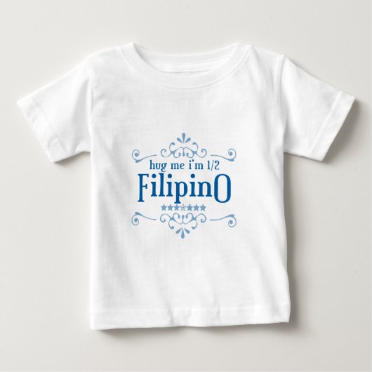 半分のフィリピン人 ベビーTシャツ (正面)