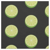 半分のライムパターン ファブリック (クローズアップ)