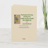 半分のリースの秋-挨拶状 カード (裏面)