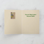 半分のリースの秋-挨拶状 カード (内部)