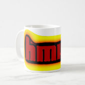 半分の人半分機械マグ コーヒーマグカップ (正面左)