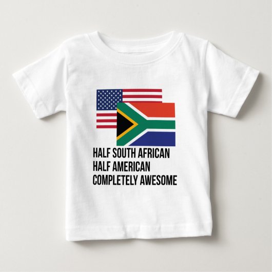 半分の南アフリカの完全に素晴らしい ベビーTシャツ (正面)
