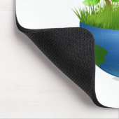 半分の地球の草butterflies.png マウスパッド (コーナー)