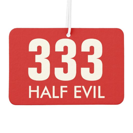 半分の悪 カーエアーフレッシュナー (裏面)