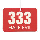 半分の悪 カーエアーフレッシュナー (正面)