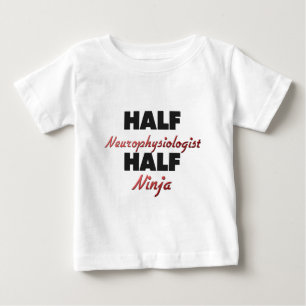 半分の神経生理学者の半分の忍者 ベビーTシャツ