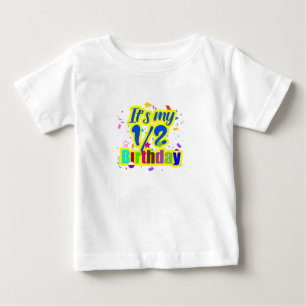 半分の誕生日だ ベビーTシャツ