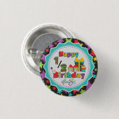 半分の誕生日ボタン 缶バッジ (正面&裏面)
