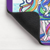 半分の貝のファンタジーの芸術のマウスパッドの熱狂したニンフ マウスパッド (コーナー)