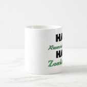 半分の貯蔵所エンジニアの半分のゾンビの殺害者 コーヒーマグカップ (中央)