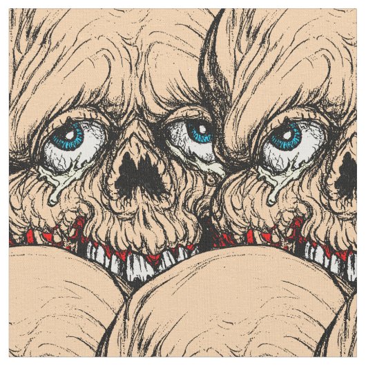 半分の顔 ファブリック (クローズアップ)