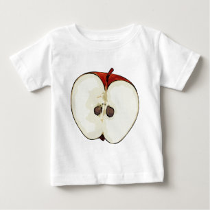 半分のApple ベビーTシャツ
