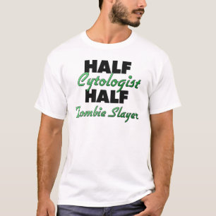 半分のCytologistの半分のゾンビの殺害者 Tシャツ