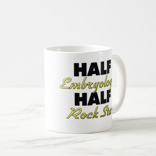 半分のEmbryologistの半分のロックスター コーヒーマグカップ (正面右)