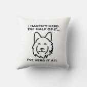 半分も聞いた覚えが無い クッション (裏面)