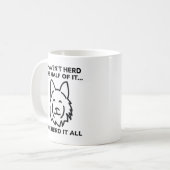 半分も聞いた覚えが無い コーヒーマグカップ (正面左)