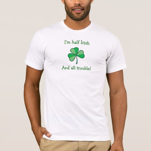 半分アイルランドの人のT Tシャツ (正面)
