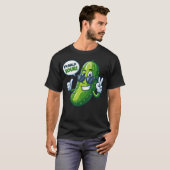 半分サワーピクルスで面白い Tシャツ (正面フル)