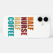 半分ナース半分コーヒー 笑顔の看護師 Case-Mate iPhoneケース (裏面 (横))