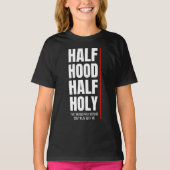 半分パーカー半分神聖なTシャツ Tシャツ (正面)