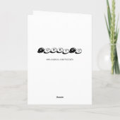 半分入った休日の挨拶状 シーズンカード (裏面)