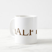 半分入った コーヒーマグカップ (正面左)