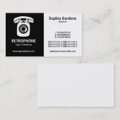 半分及び半分(Wallphone白黒) - 名刺 (正面/裏面)