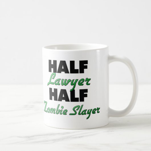 半分弁護士の半分のゾンビの殺害者 コーヒーマグカップ (右)