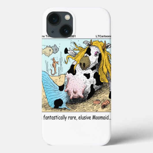 半分牛半分人魚のモーメイド 冗談グッズ Case-Mate iPhoneケース (裏面)
