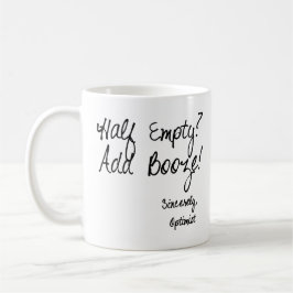 半分空っぽか。  酒宴を加えて下さい! コーヒーマグカップ