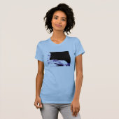 半分空っぽのガラス Tシャツ (正面フル)