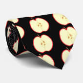 半分赤いApple ネクタイ (ロール)