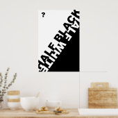 半分黒か半分白か ポスター (キッチン)
