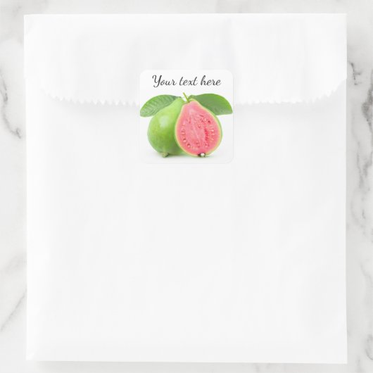 半割グアバ スクエアシール (バッグ)