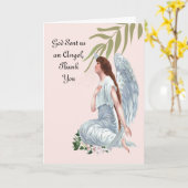 半宗教的ナースサンキューカード カード (黄色い花)