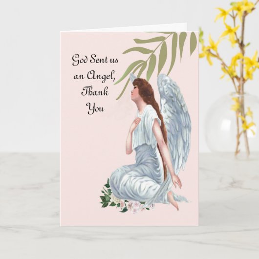 半宗教的ナースサンキューカード カード (黄色い花)