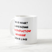半導体エンジニア素晴らし、 コーヒーマグカップ (正面左)