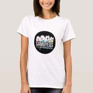 半島のロゴのサモアイ Tシャツ