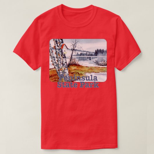 半島州パークウィスコンシン Tシャツ (デザイン正面)